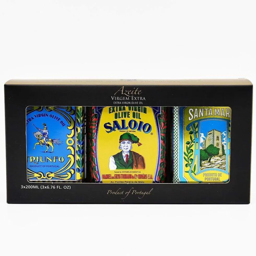 Coffret de 3 boites d'huile d'olive