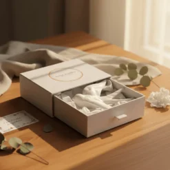Coffret hirondelle stylisée - Blanc