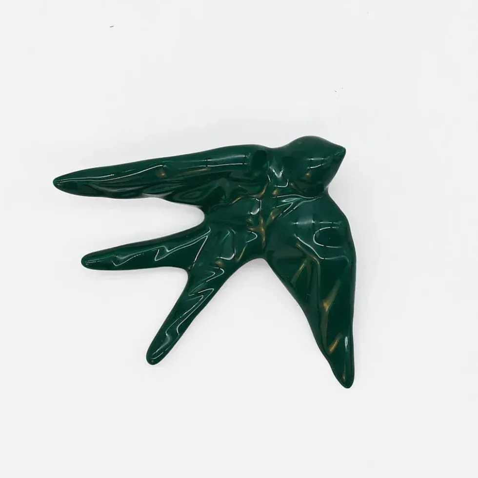 Coffret hirondelle stylisée - Vert