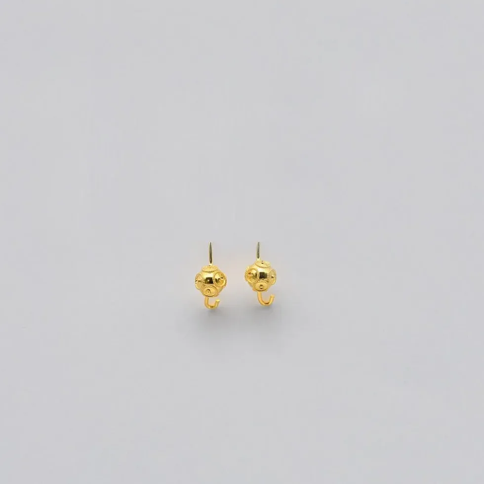 Conta de Viana I Boucles d'oreille en argent doré