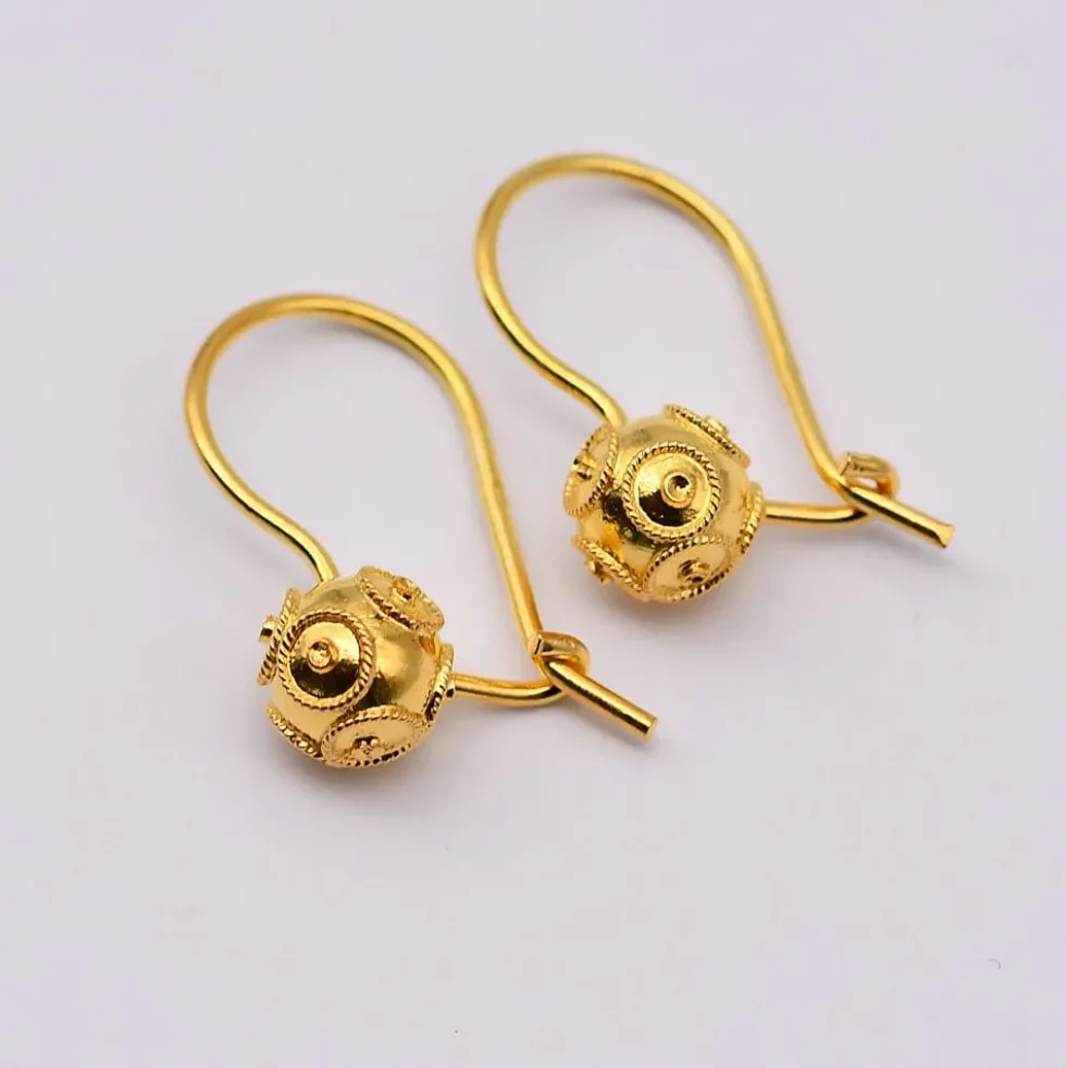 Conta de Viana I Boucles d'oreille en argent doré