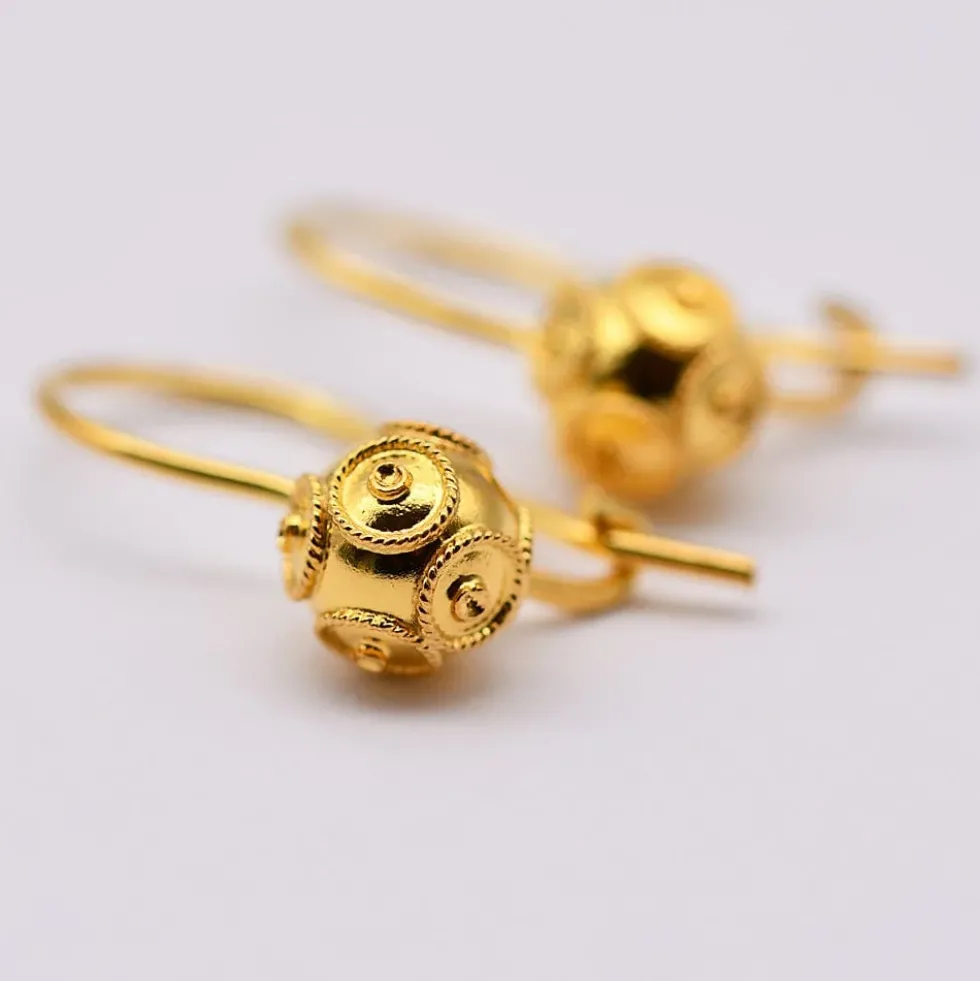 Conta de Viana I Boucles d'oreille en argent doré