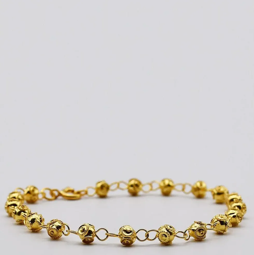 Conta de Viana I Bracelet en argent doré