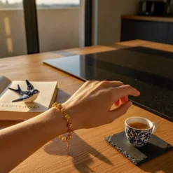 Conta de Viana I Bracelet en argent doré