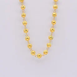 Conta de Viana I Collier de perles en argent dorées