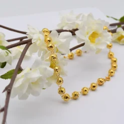 Conta de Viana I Collier de perles en argent dorées