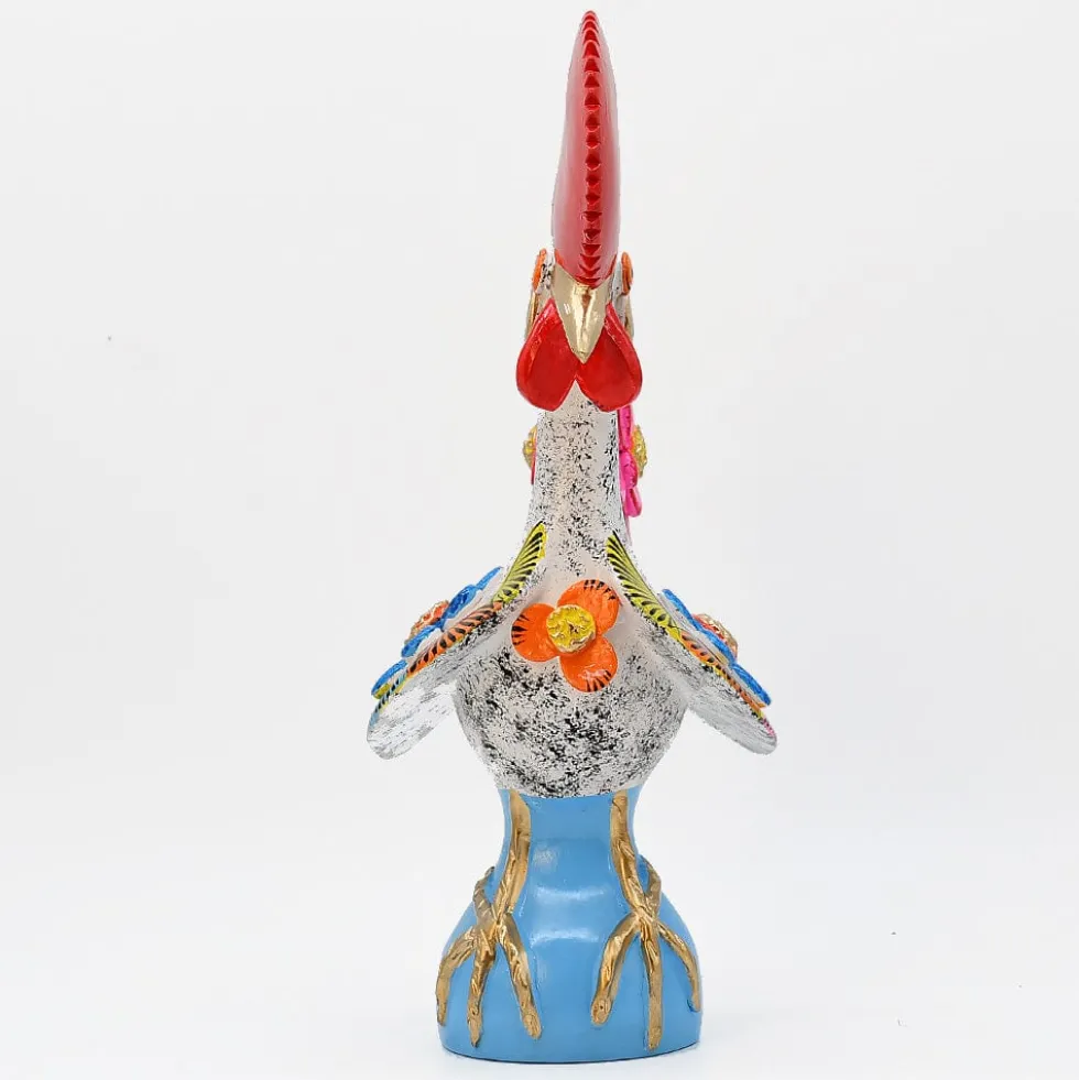Coq de Barcelos 40cm blanc - Prazeres Côta