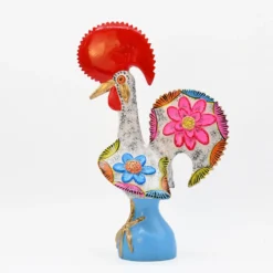 Coq de Barcelos 40cm blanc - Prazeres Côta