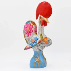 Coq de Barcelos 40cm blanc - Prazeres Côta