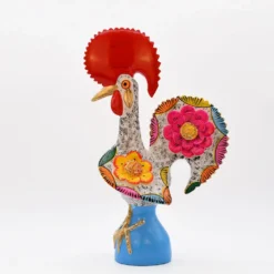 Coq de Barcelos 40cm blanc - Prazeres Côta