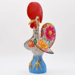 Coq de Barcelos 40cm blanc - Prazeres Côta