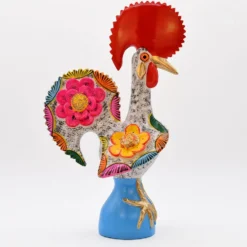 Coq de Barcelos 40cm blanc - Prazeres Côta