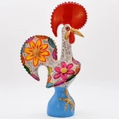 Coq de Barcelos 40cm blanc - Prazeres Côta