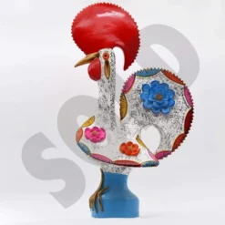 Coq de Barcelos 55cm Blanc - Prazeres Côta