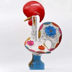 Coq de Barcelos 55cm Blanc - Prazeres Côta