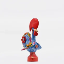 Coq de Barcelos 25cm bleu - Prazeres Côta