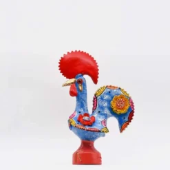 Coq de Barcelos 25cm bleu - Prazeres Côta