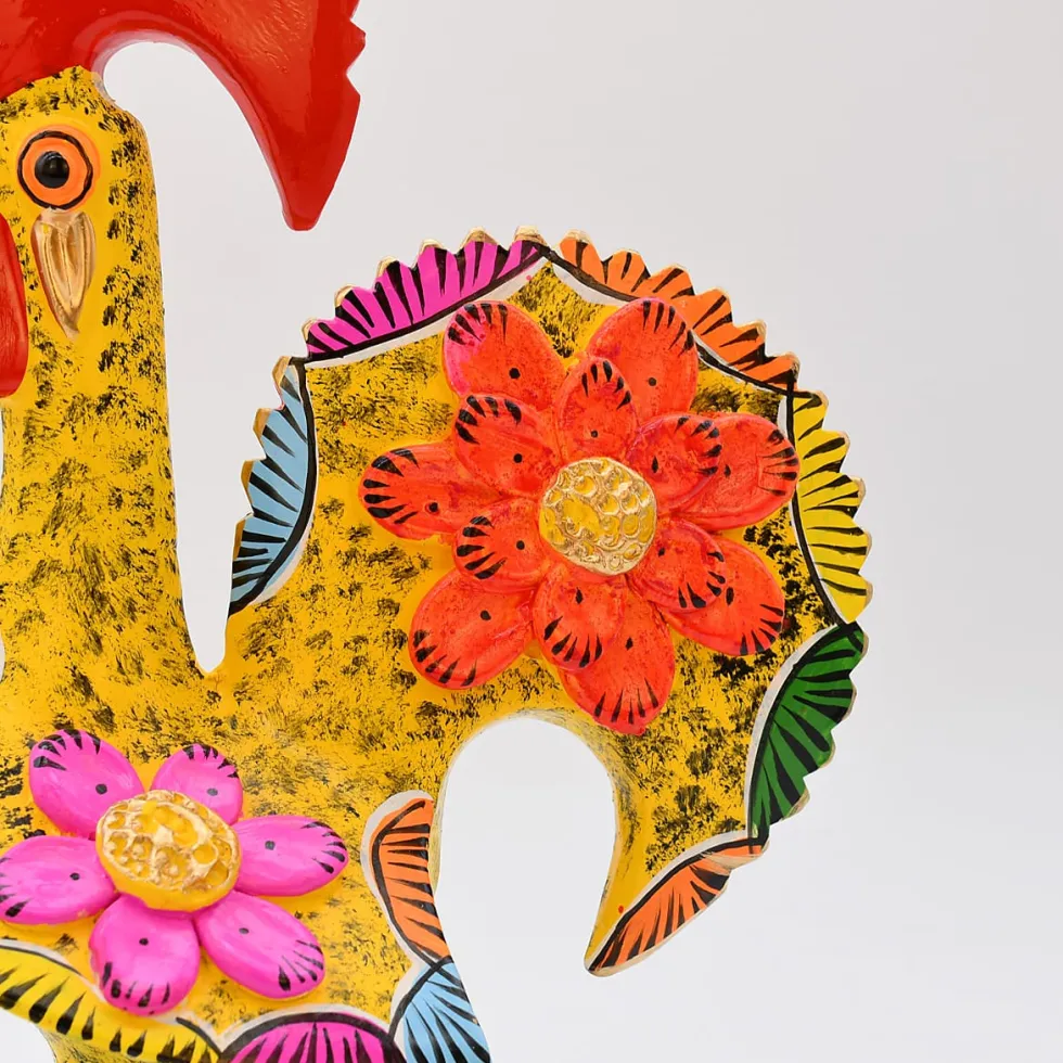 Coq de Barcelos 25cm jaune - Prazeres Côta