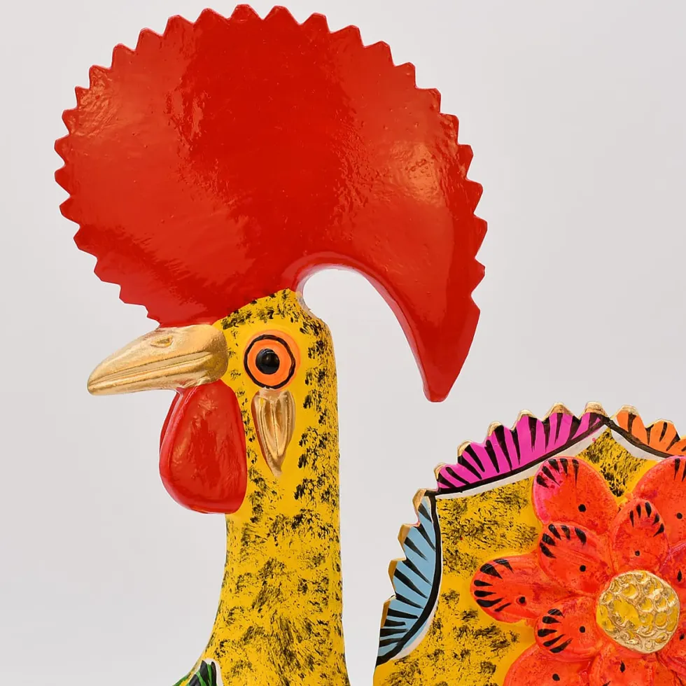 Coq de Barcelos 25cm jaune - Prazeres Côta