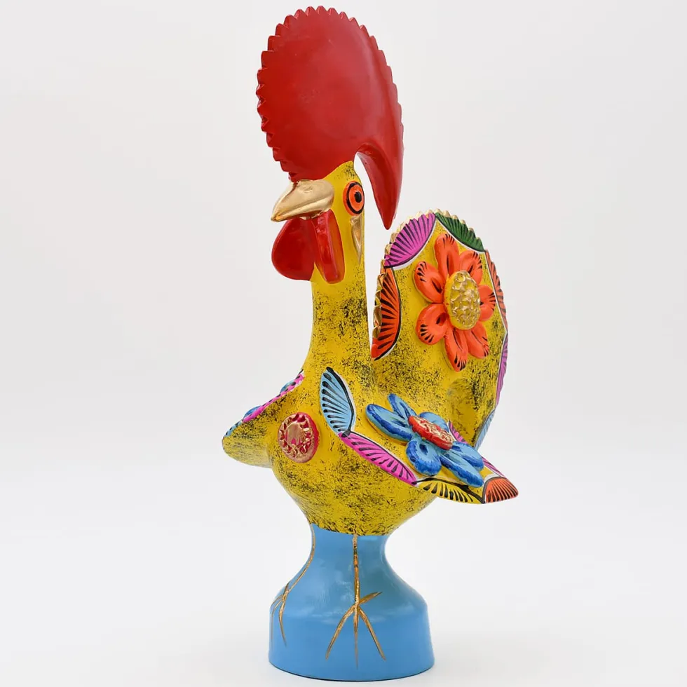 Coq de Barcelos 25cm jaune - Prazeres Côta