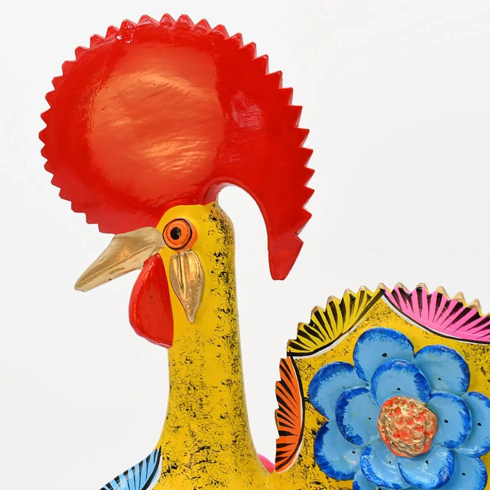 Coq de Barcelos 40cm jaune - Prazeres Côta