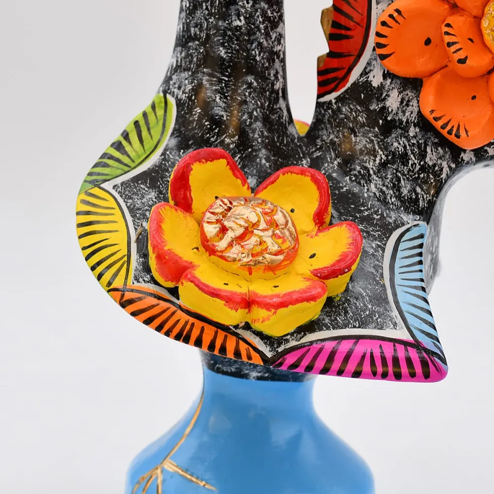 Coq de Barcelos 25cm noir - Prazeres Côta