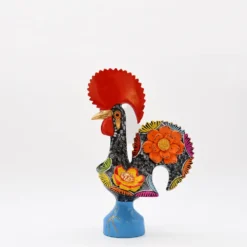 Coq de Barcelos 25cm noir - Prazeres Côta