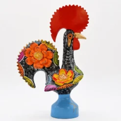 Coq de Barcelos 25cm noir - Prazeres Côta