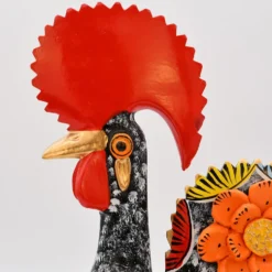 Coq de Barcelos 25cm noir - Prazeres Côta
