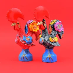 Coq de Barcelos 15cm noir - Prazeres Côta