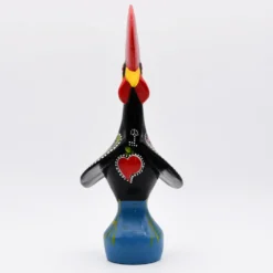 Coq de Barcelos 40cm noir - Prazeres Côta