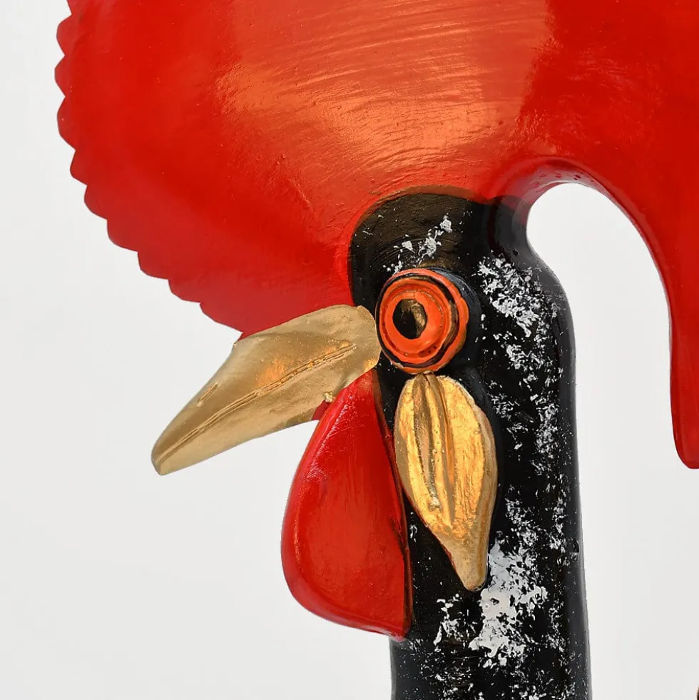 Coq de Barcelos 40cm noir - Prazeres Côta