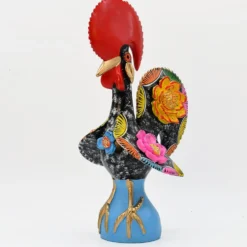 Coq de Barcelos 40cm noir - Prazeres Côta