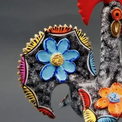 Coq de Barcelos 25cm noir - Prazeres Côta