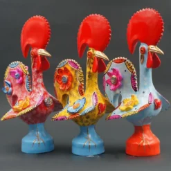 Coq de Barcelos 25cm noir - Prazeres Côta