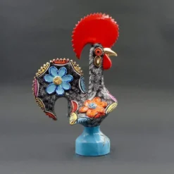 Coq de Barcelos 25cm noir - Prazeres Côta