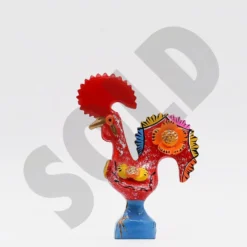 Coq de Barcelos 25cm rouge - Prazeres Côta