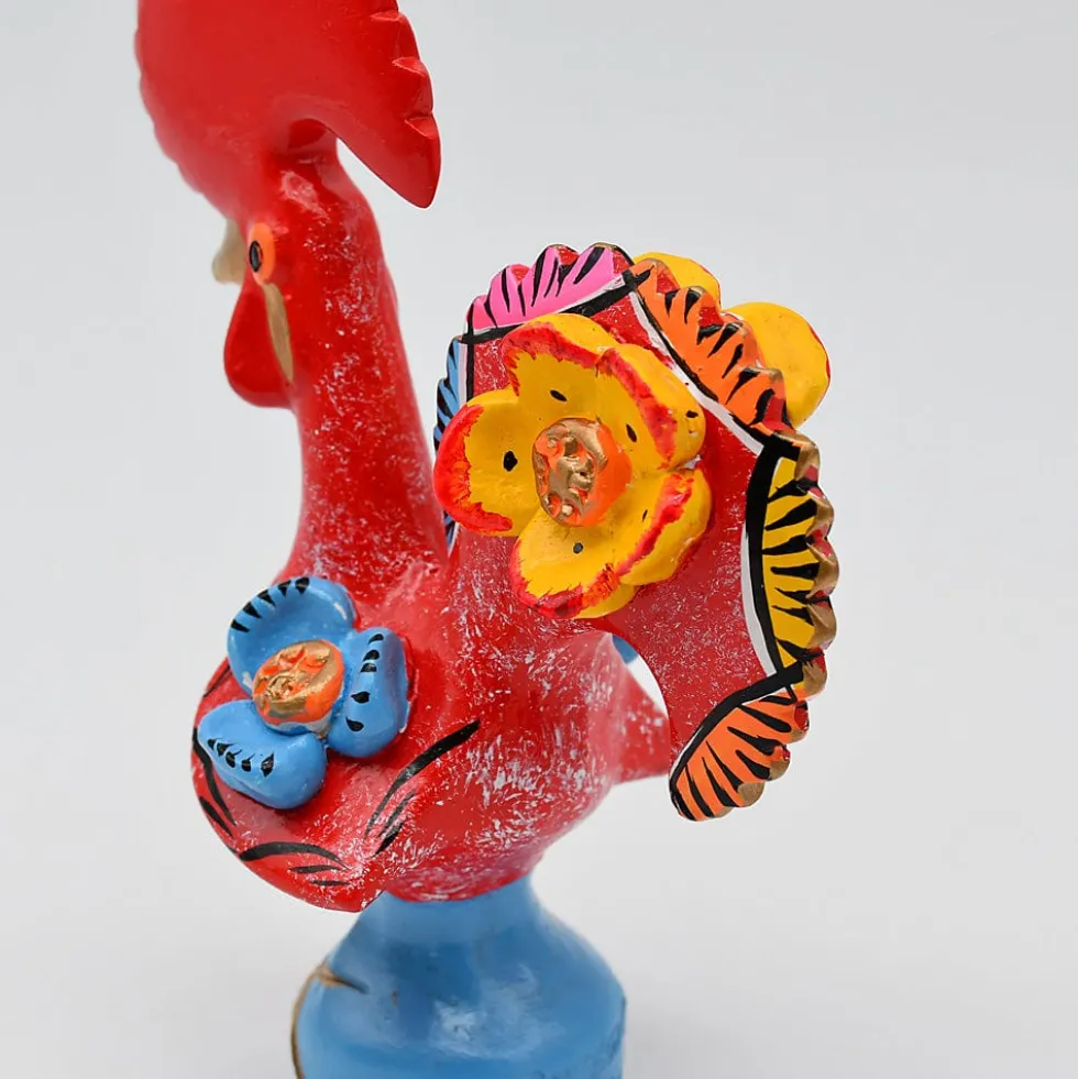 Coq de Barcelos 15cm rouge - Prazeres Côta