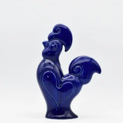Coq en céramique - Bleu