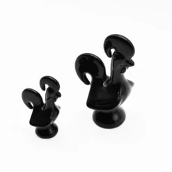 Coq portugais en céramique - Noir