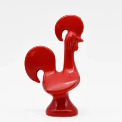 Coq portugais en céramique - Rouge
