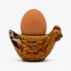 Coquetier en céramique en forme de Poule