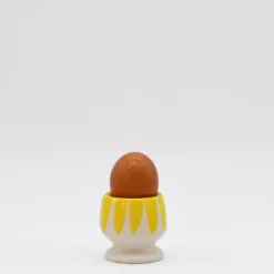 Coquetier rayé "Costa Nova Mar" - Jaune