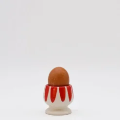 Coquetier rayé "Costa Nova Mar" - Rouge