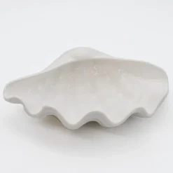 Coquillage en céramique 28cm - Blanc