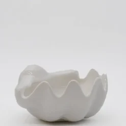 Coquillage en céramique 16cm - Blanc