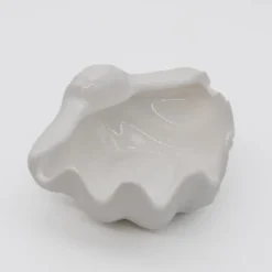 Coquillage en céramique 16cm - Blanc