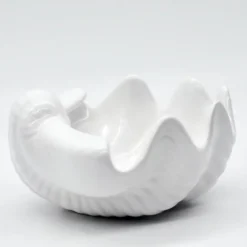 Coquillage en céramique 16cm - Blanc