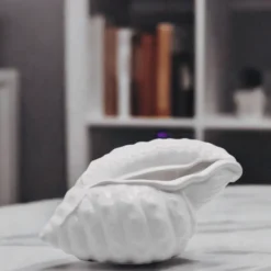 Coquillage en céramique 24cm - Blanc
