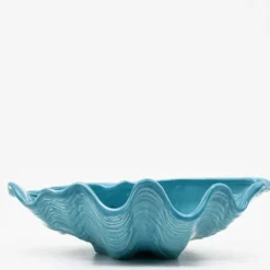 Coquillage en céramique 30cm - Bleu Turquoise
